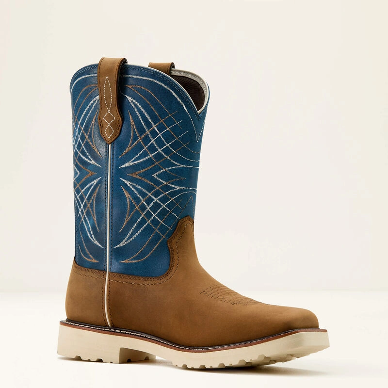 Eas an tacaill boots aithíochta Aríat - go leor, brown/blue, arleachúil!